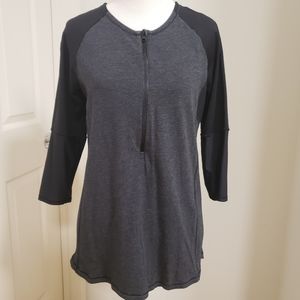 Lululemon Half Zip Spincity Grey Black